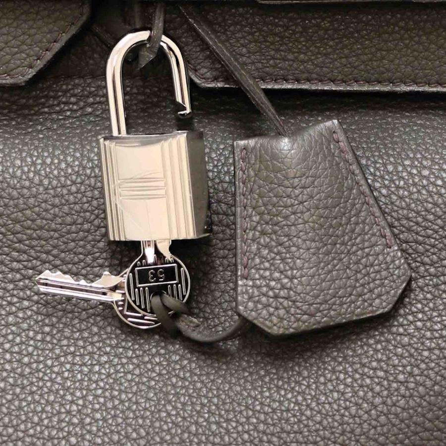 2012 Hermès haut à courroies 50 in pelle Greene & Greene in vendita 6