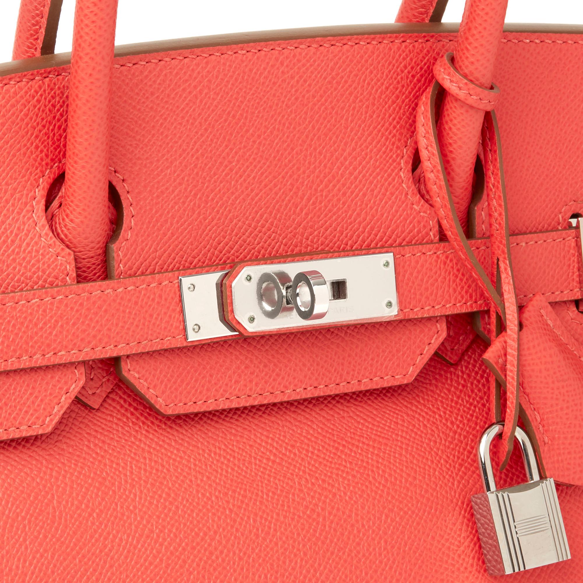2012 Hermès Rose Jaipur Epsom Leather Birkin 30cm 1