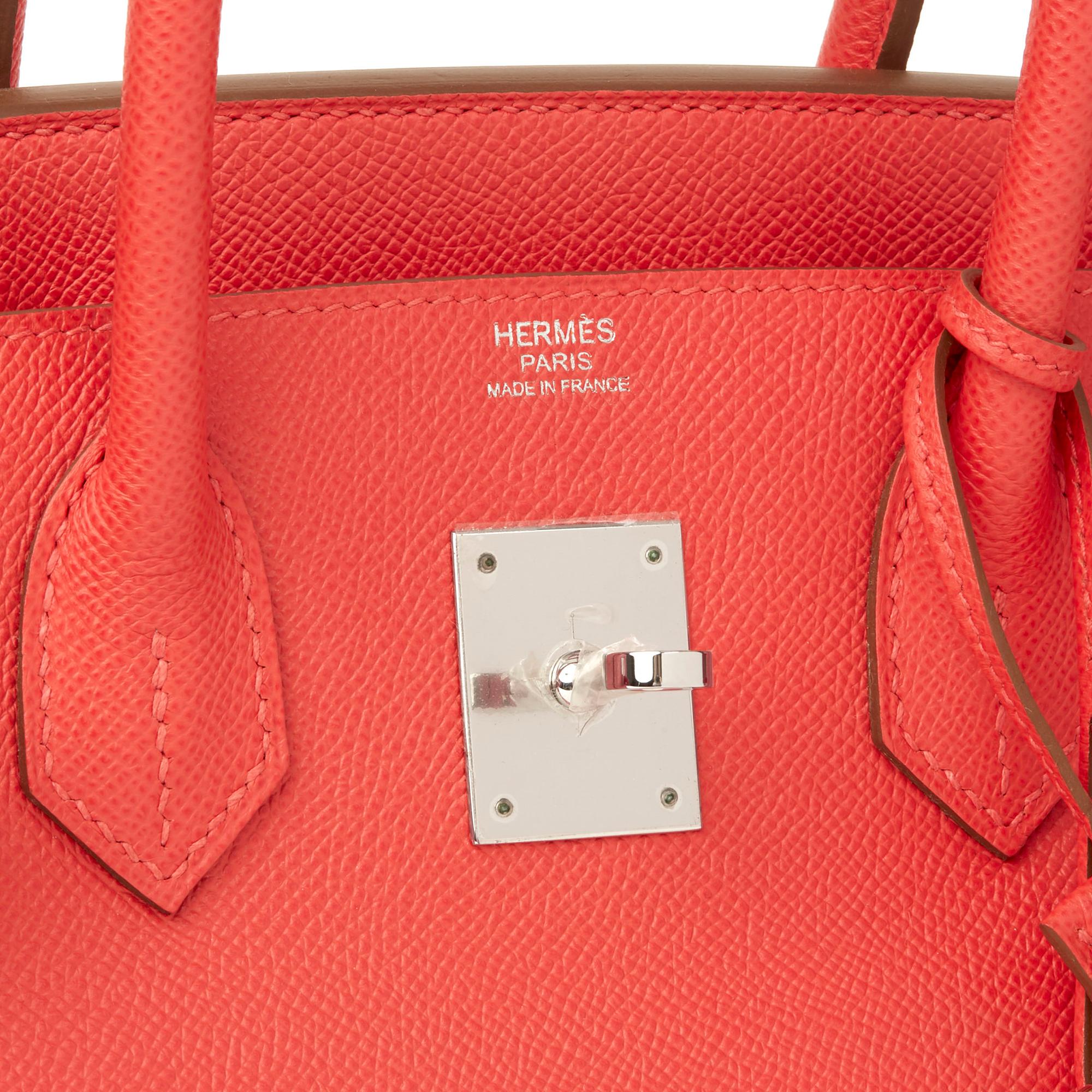 2012 Hermès Rose Jaipur Epsom Leather Birkin 30cm 2