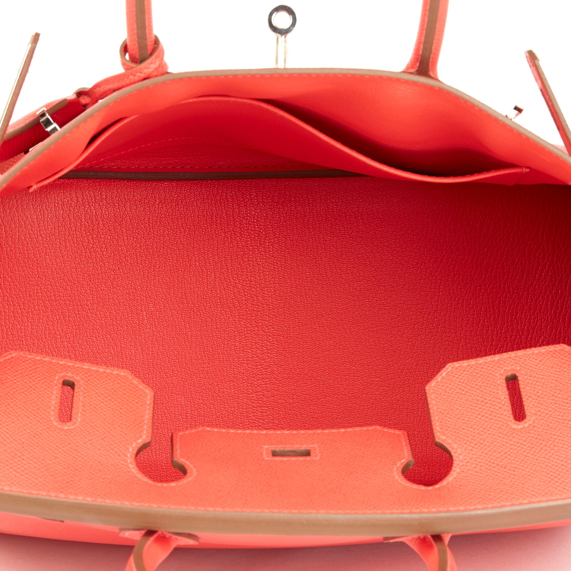2012 Hermès Rose Jaipur Epsom Leather Birkin 30cm 4