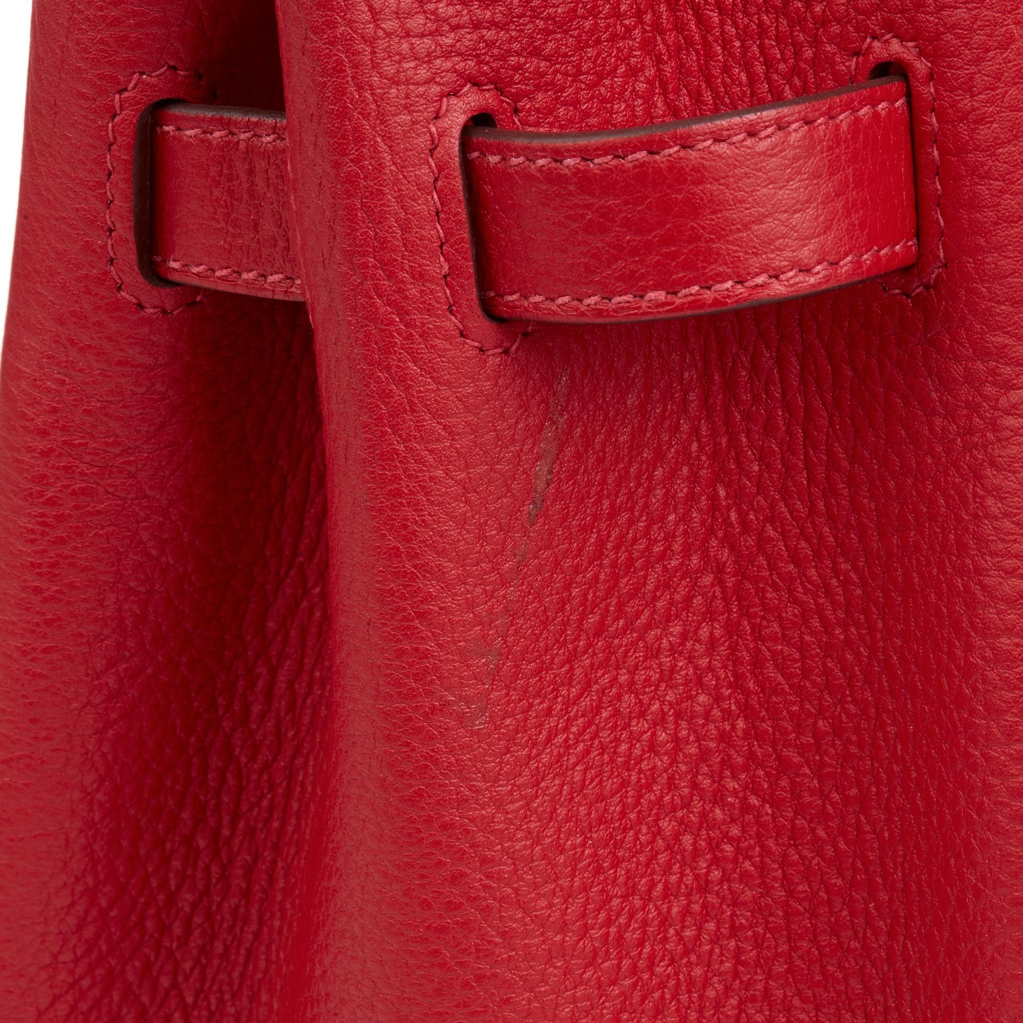 2012 Hermes Rouge Casaque Togo Leather Birkin 35cm 4