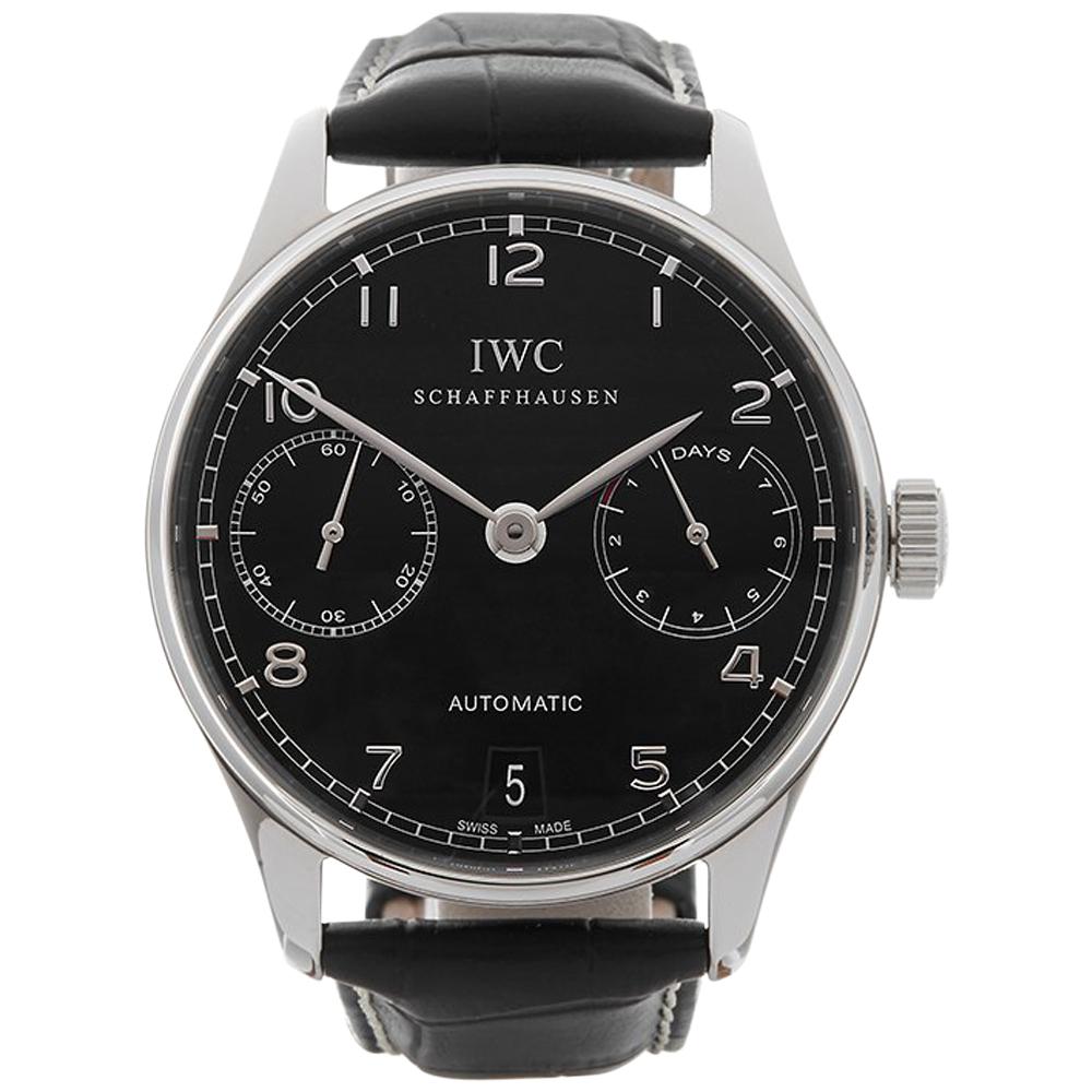 2012 IWC Portuguese 7 Day Stainless Steel IW500109 Wristwatch