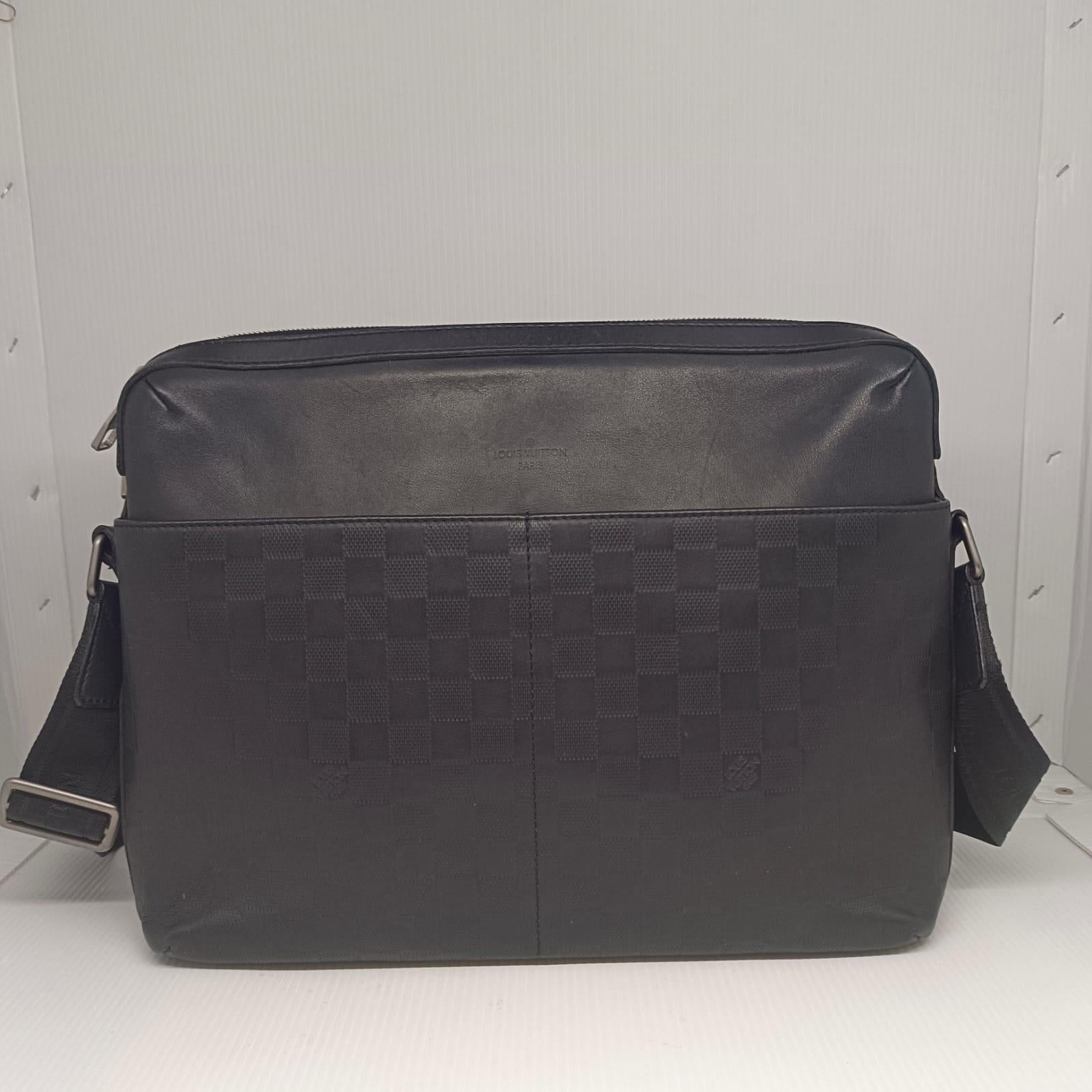 2012 Louis Vuitton Black Damier Infini Calypso MM Messenger Bag 9