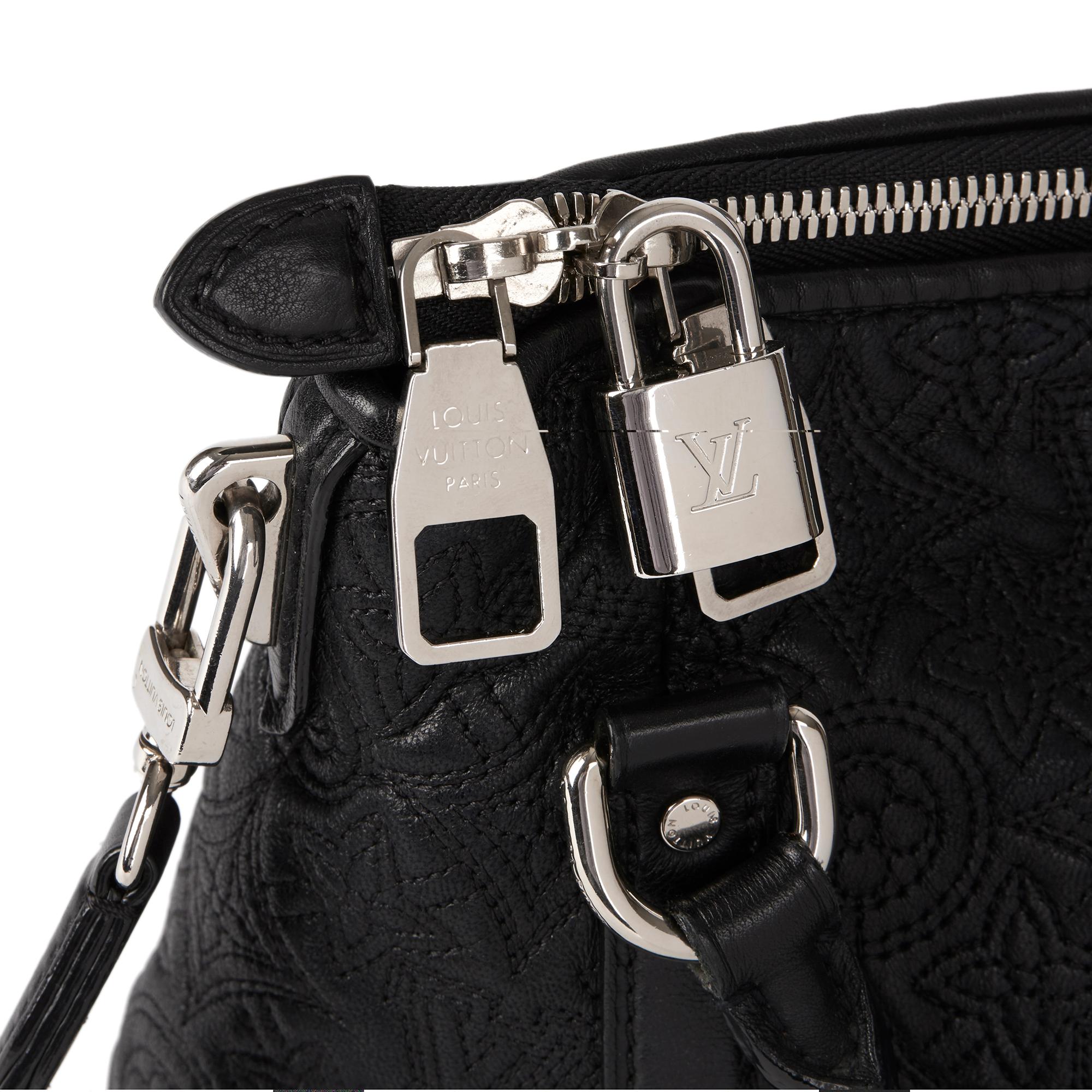 2012 Louis Vuitton Black Monogram Antheia Leather Ixia PM 2
