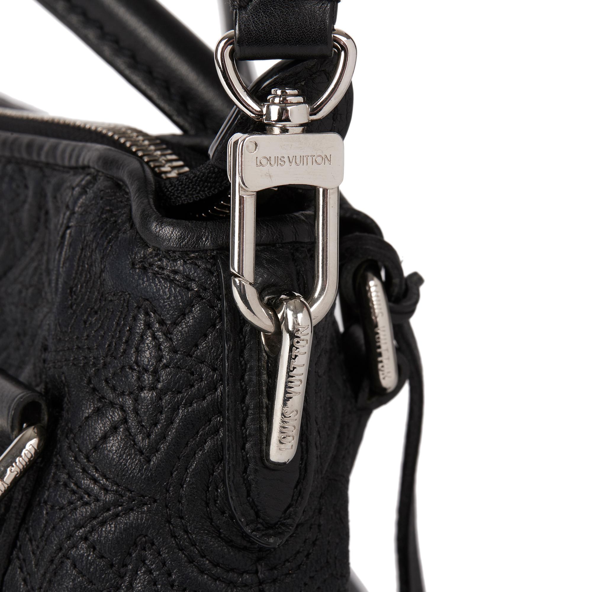 2012 Louis Vuitton Black Monogram Antheia Leather Ixia PM 3
