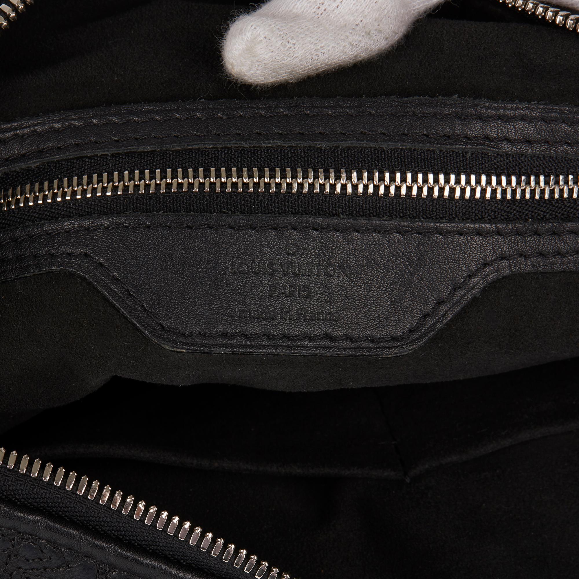 2012 Louis Vuitton Black Monogram Antheia Leather Ixia PM 4