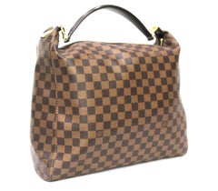 2012 Louis Vuitton Damier Ebene Leather Portobello Bag