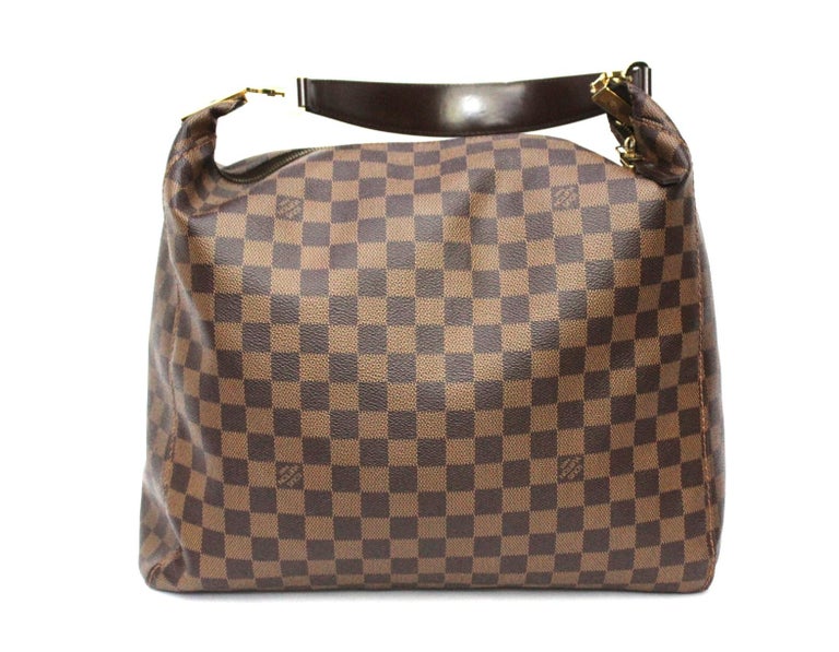 Louis Vuitton Damier Ebene Portobello GM Shoulder Hand Bag