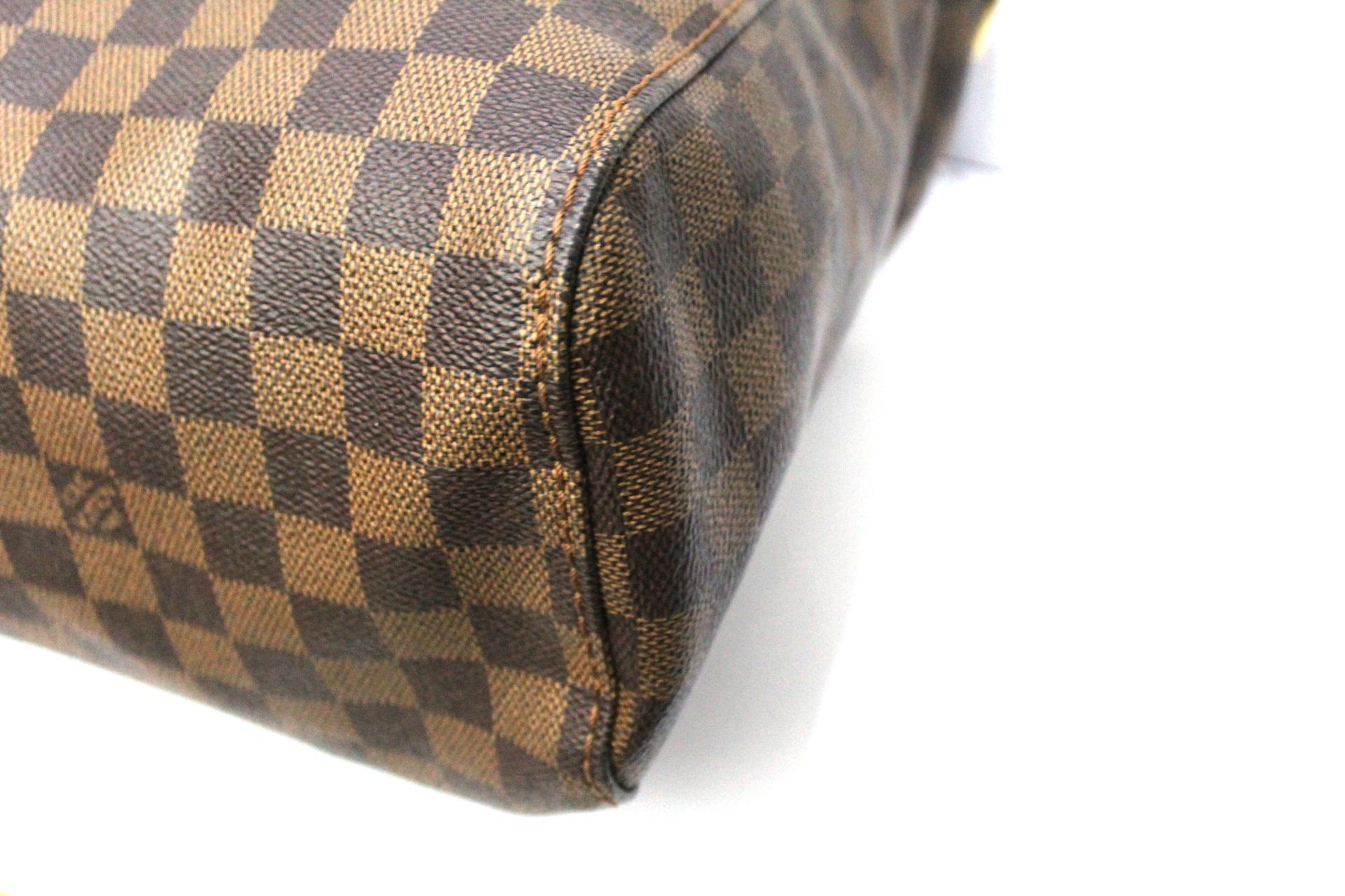 Brown 2012 Louis Vuitton Damier Ebene Leather Portobello Bag
