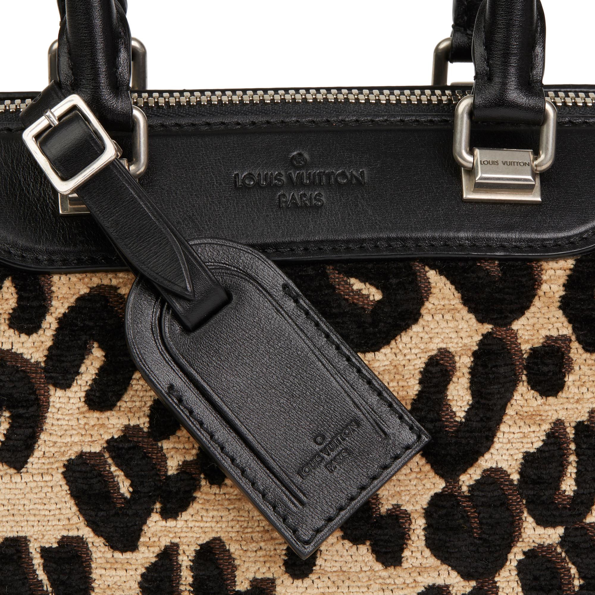 2012 Louis Vuitton Leopard Print Jacquard Velvet Stephen Sprouse Speedy 25 1
