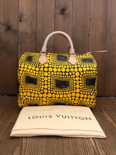 2012 LOUIS VUITTON Limited Edition Yayoi Kusama Monogram Speedy Town Yellow