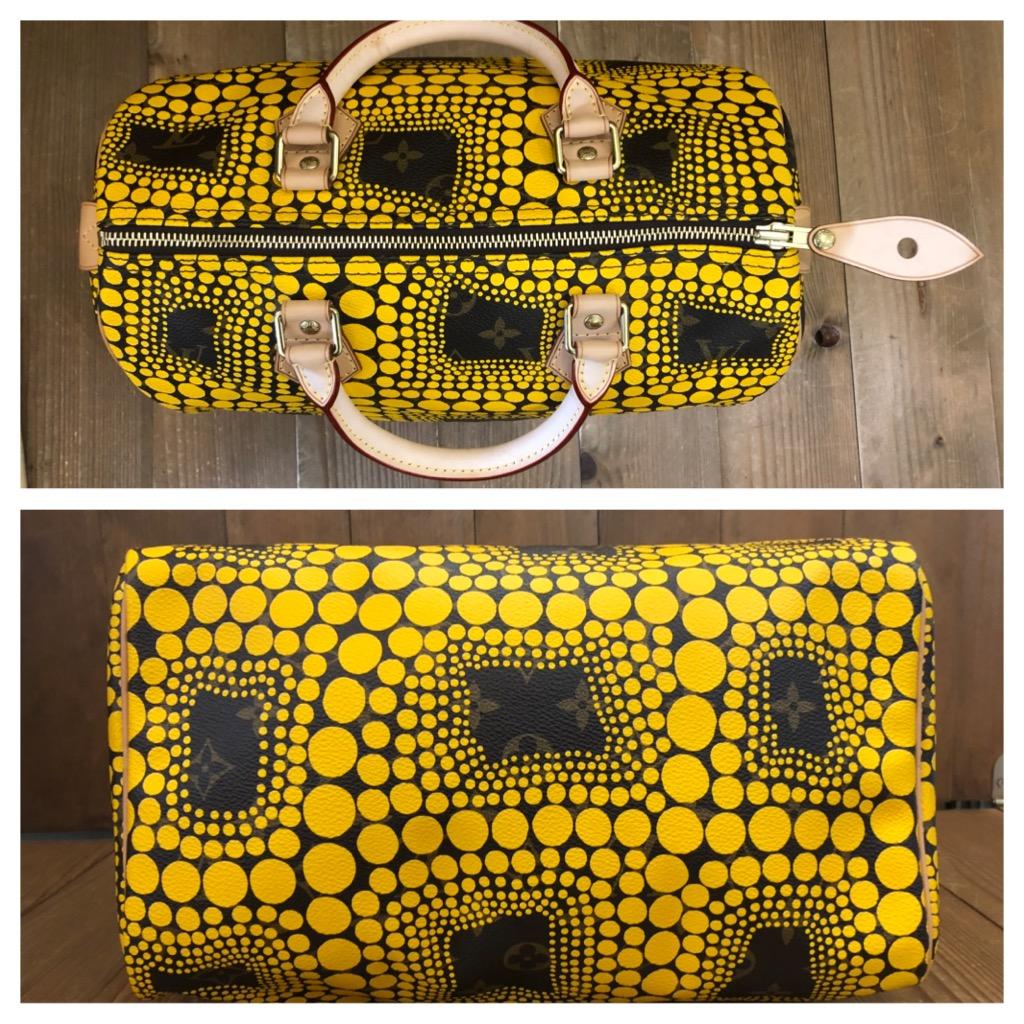 2012 LOUIS VUITTON Limited Edition Yayoi Kusama Monogram Speedy Town Yellow 3