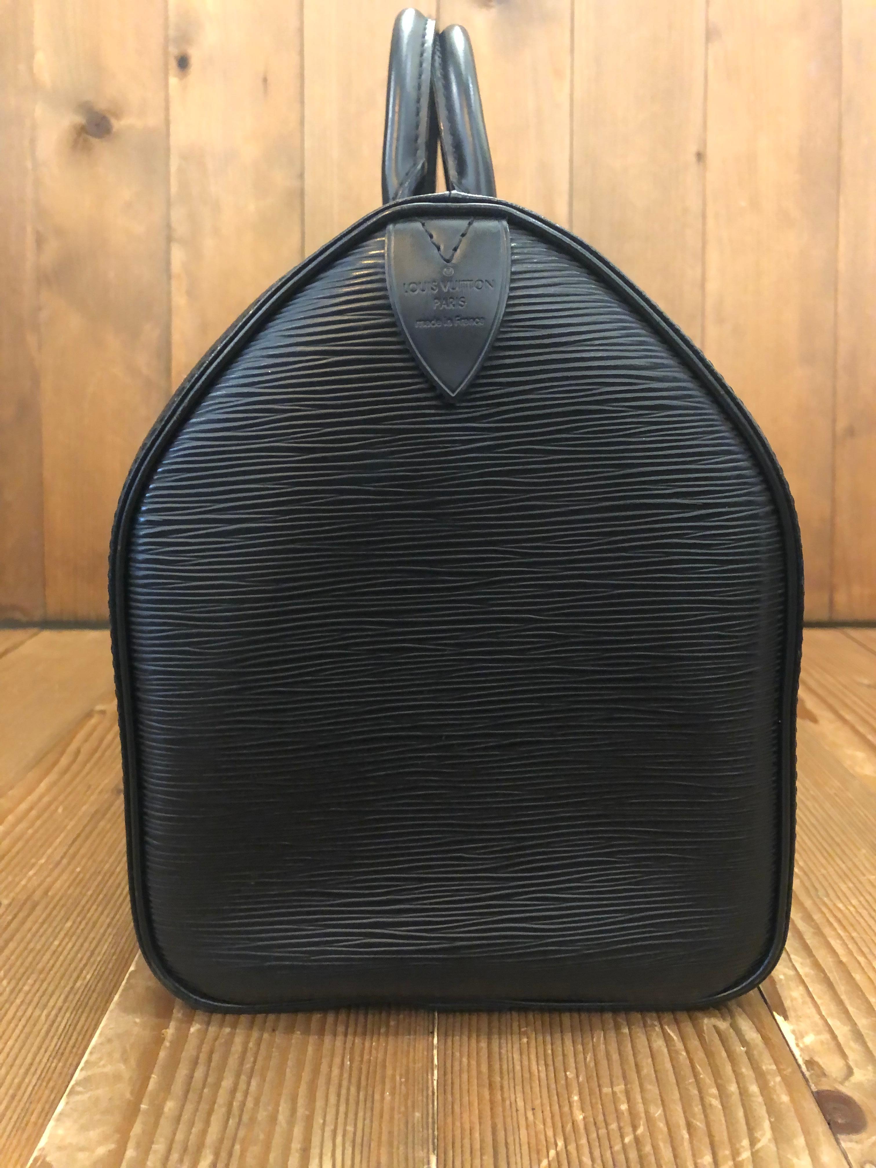 2008 LOUIS VUITTON Black Epi Leather Speedy 30 Handbag 1