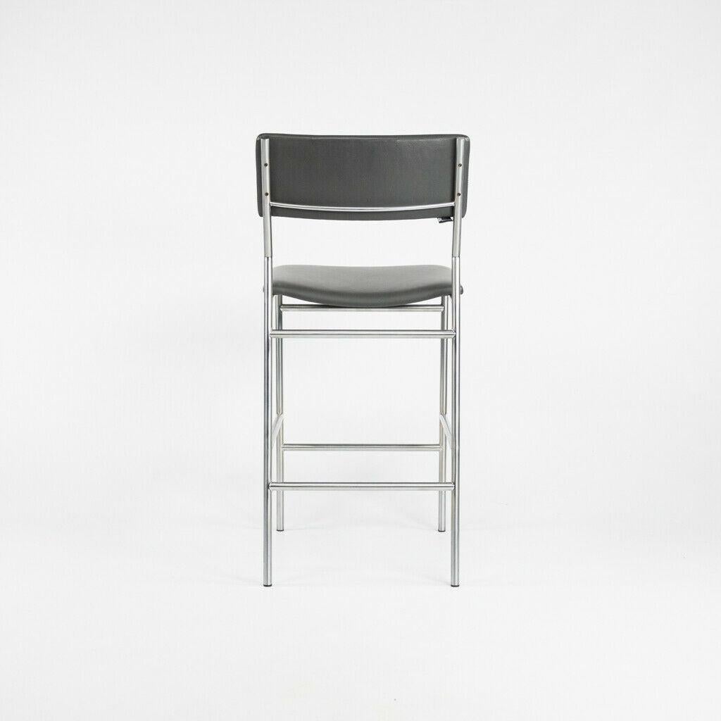 2012 Martin Visser for Spectrum SB07 Counter Height Stool in Leather For Sale 4