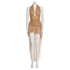2012 Norma Kamali crystal embellished dress
