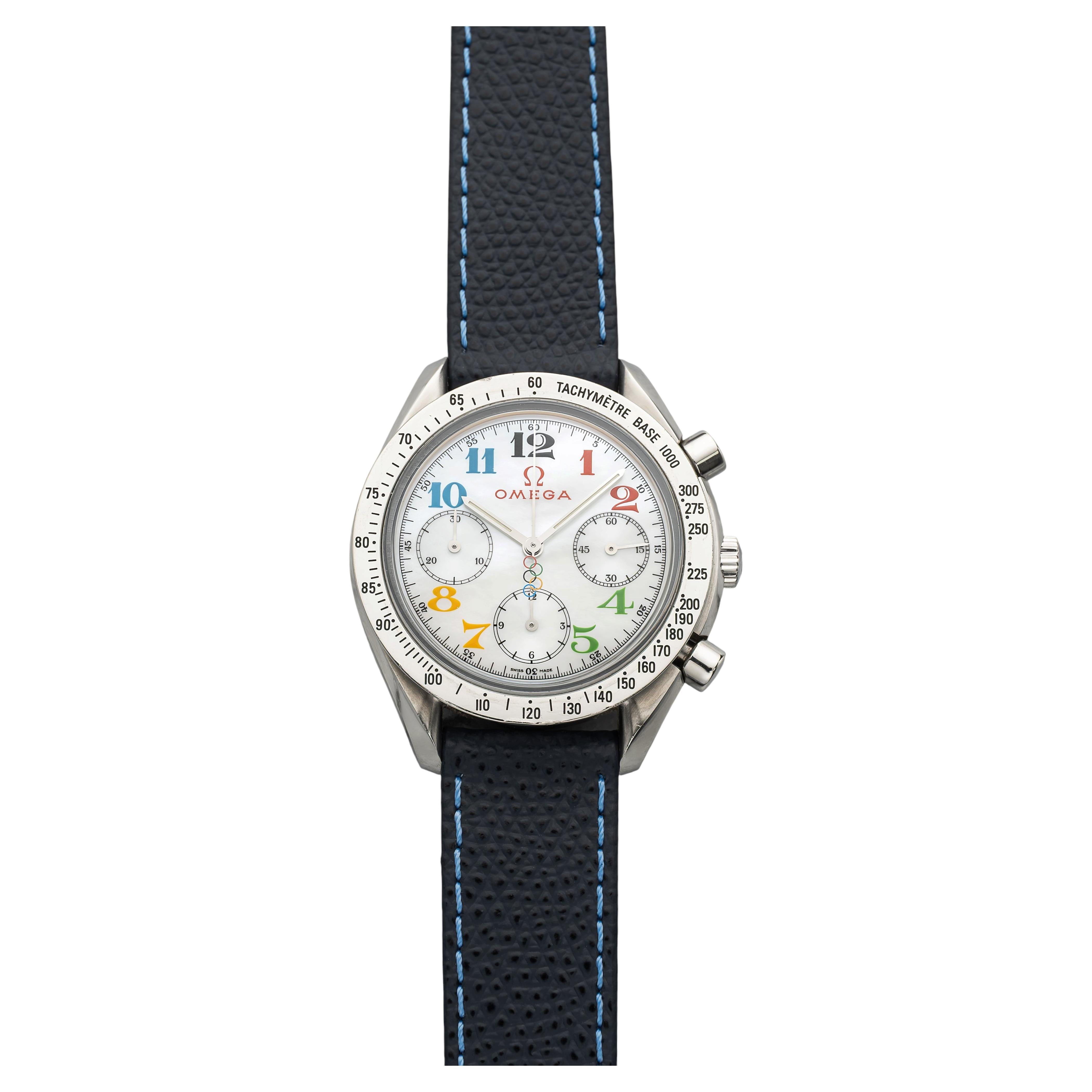 2012 Omega Olympic Timeless Collection 3836.70.36 Steel MoP Dial Auto 41mm For Sale
