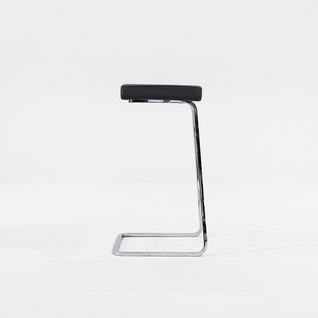 This is a pair of Four Seasons Bar Stools, initially designed by Mies Van Der Rohe and Phillip Johnson in 1958 for the Four Seasons Restaurant in the Seagram Building in New York. The design is believed to be a collaboration between van der Rohe,