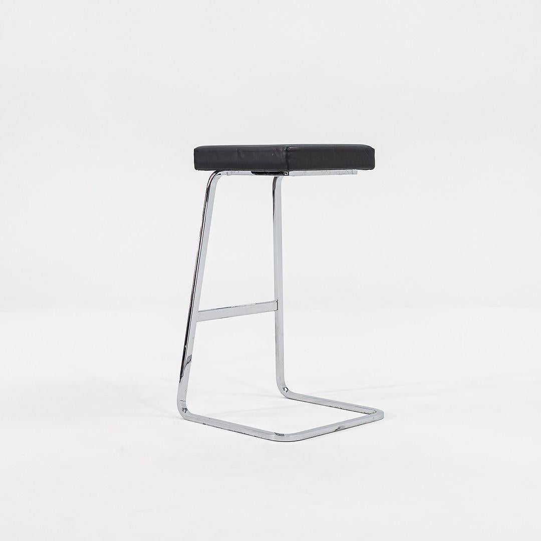 American 2012 Pair of Four Seasons Bar Stools by Mies van der Rohe for Knoll For Sale