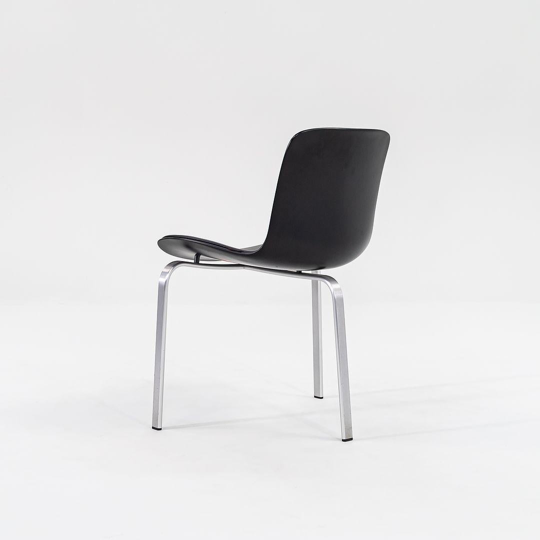 2012 Poul Kjaerholm PK8 Dining Chairs in Leather and Brushed Aluminum For Sale 1