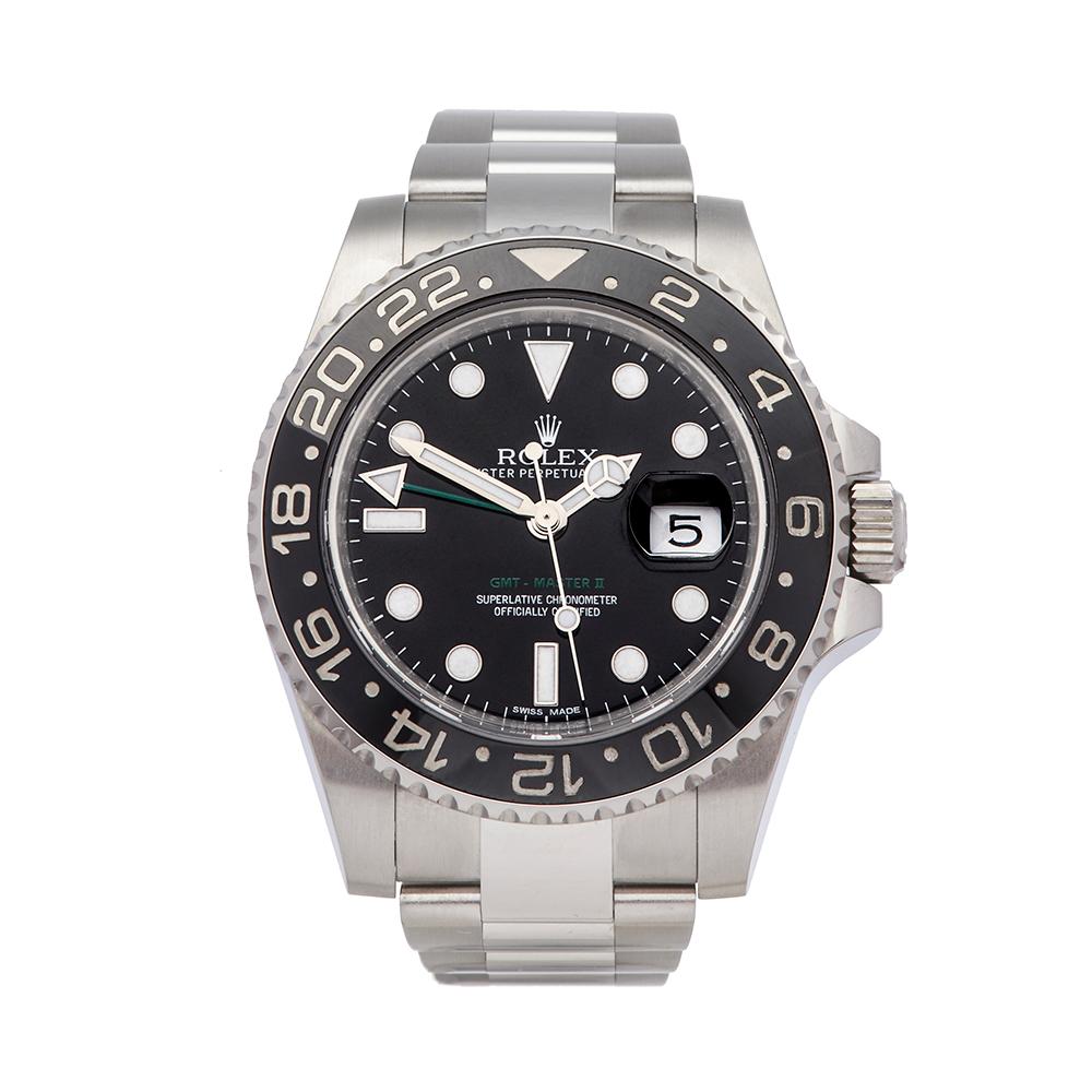 2012 Rolex GMT-Master II Stainless Steel 116710LN Wristwatch