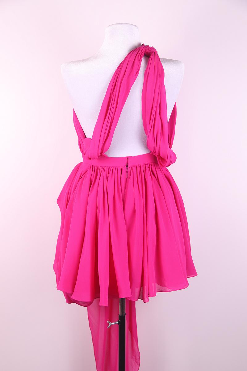 2012 Saint Laurent Langes Seidenkleid aus Seide im Angebot 5