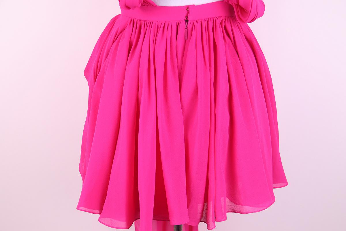2012 Saint Laurent Langes Seidenkleid aus Seide im Angebot 6