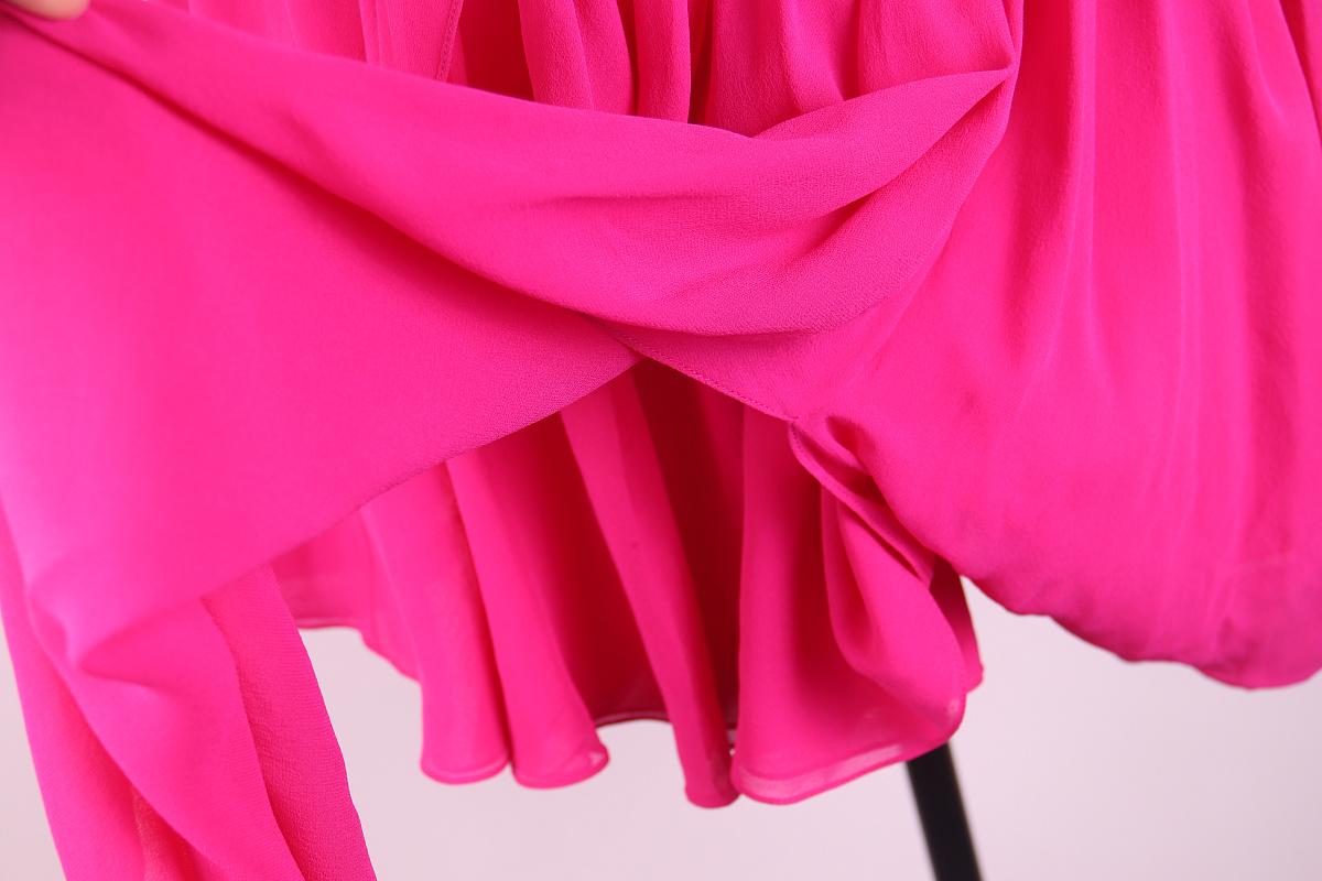 2012 Saint Laurent Langes Seidenkleid aus Seide im Angebot 4