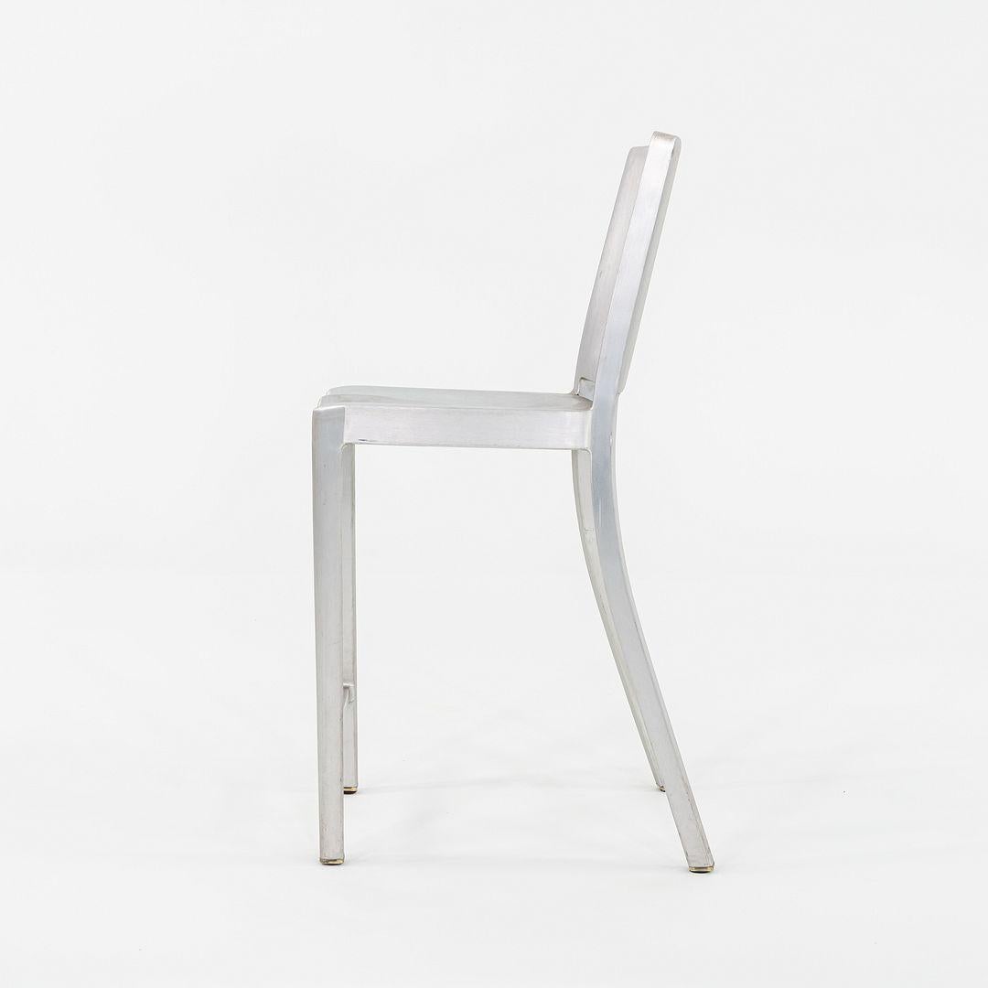 Aluminum 2012 Set of Three Philippe Starck for Emeco Hudson Brushed Counter Stools For Sale