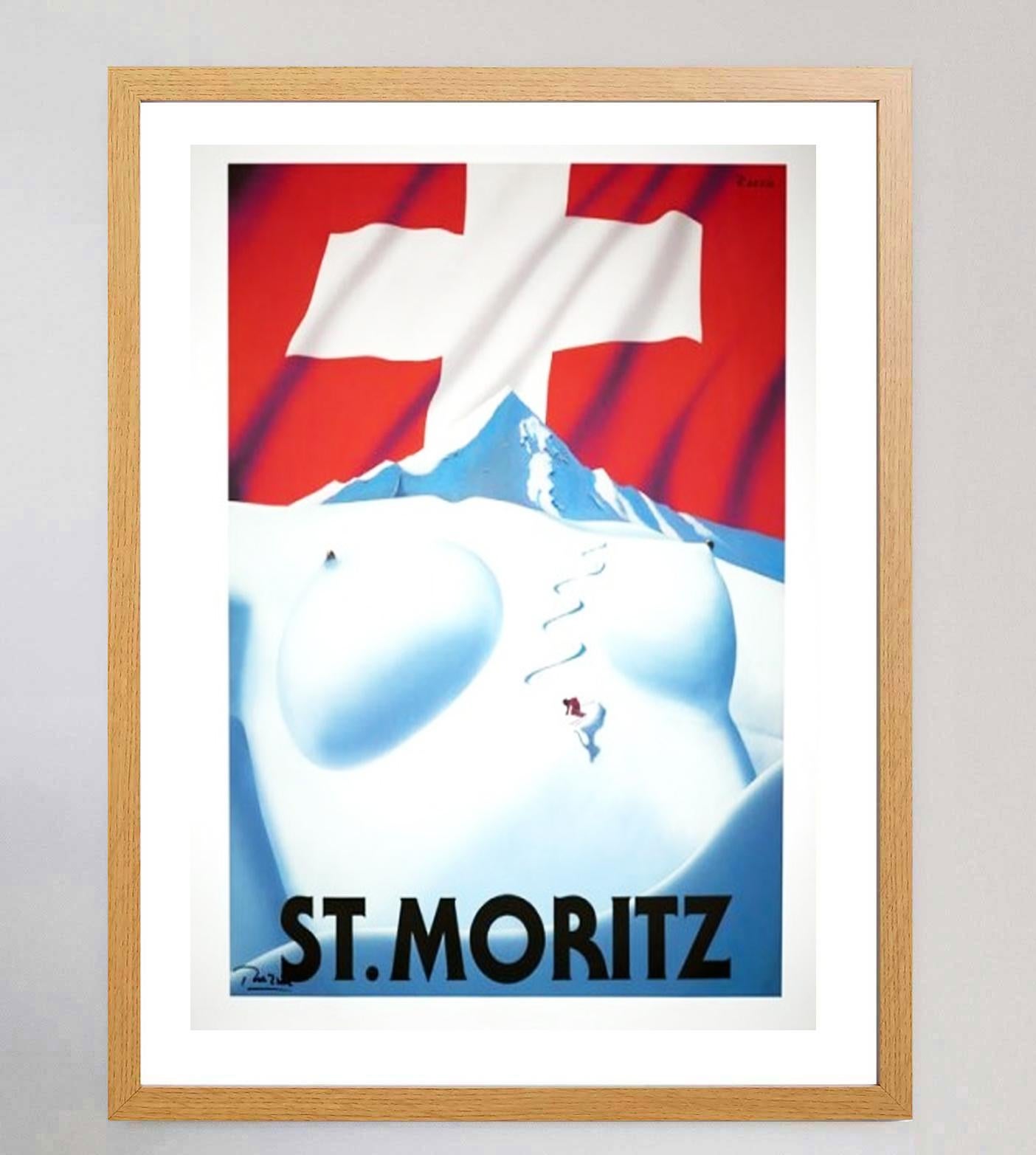 Swiss 2012 St Moritz, Razzia Original Vintage Poster