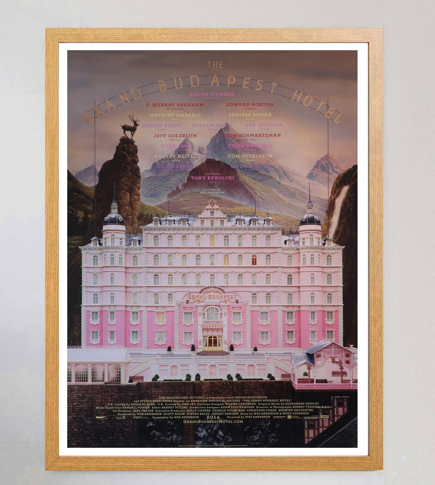 Nord-américain Affiche vintage originale de l'hôtel Grand Budapest 2012 en vente