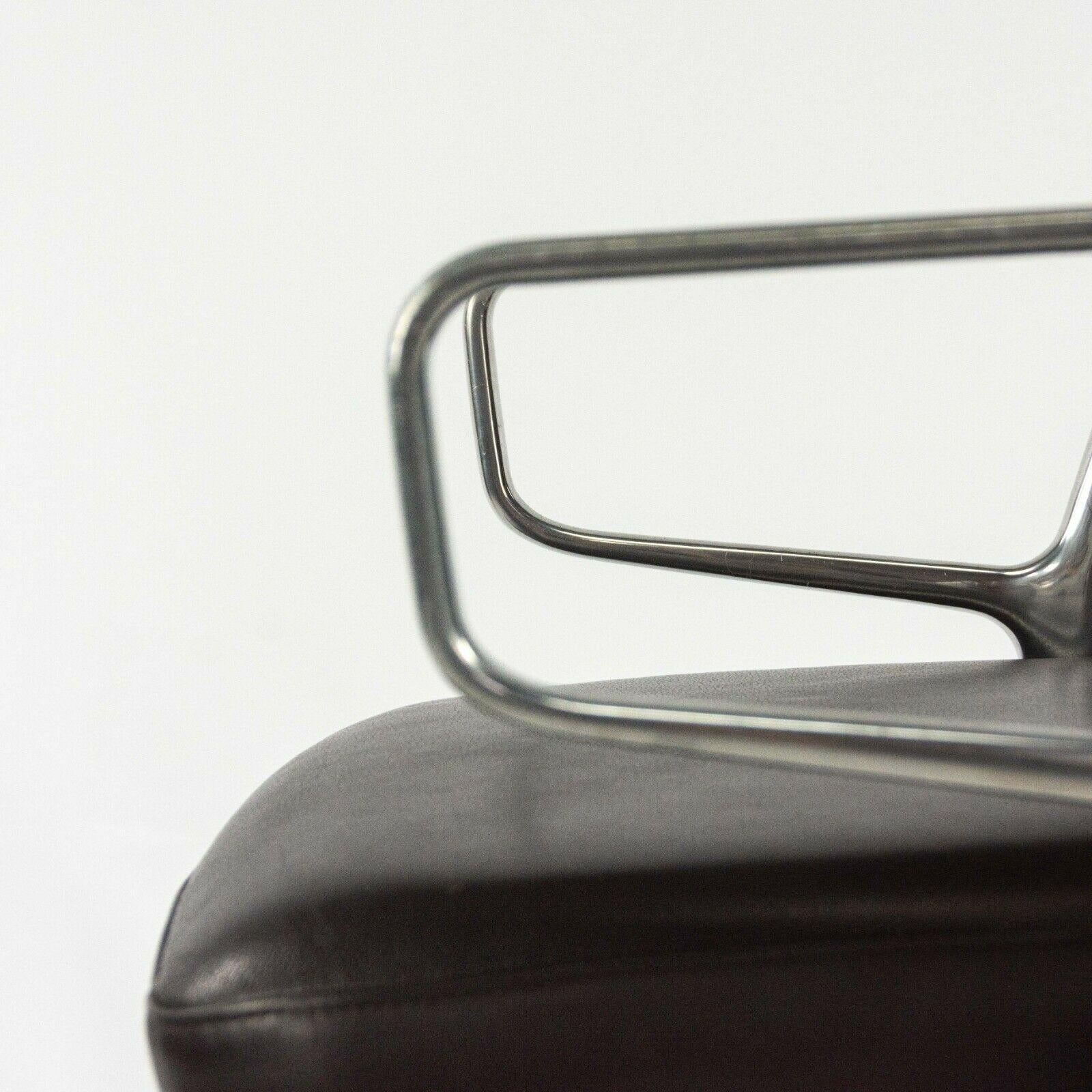 2012 Vitra ID Trim Schreibtischstuhl Poliertes Aluminium & Leder von Antonio Citterio im Angebot 6