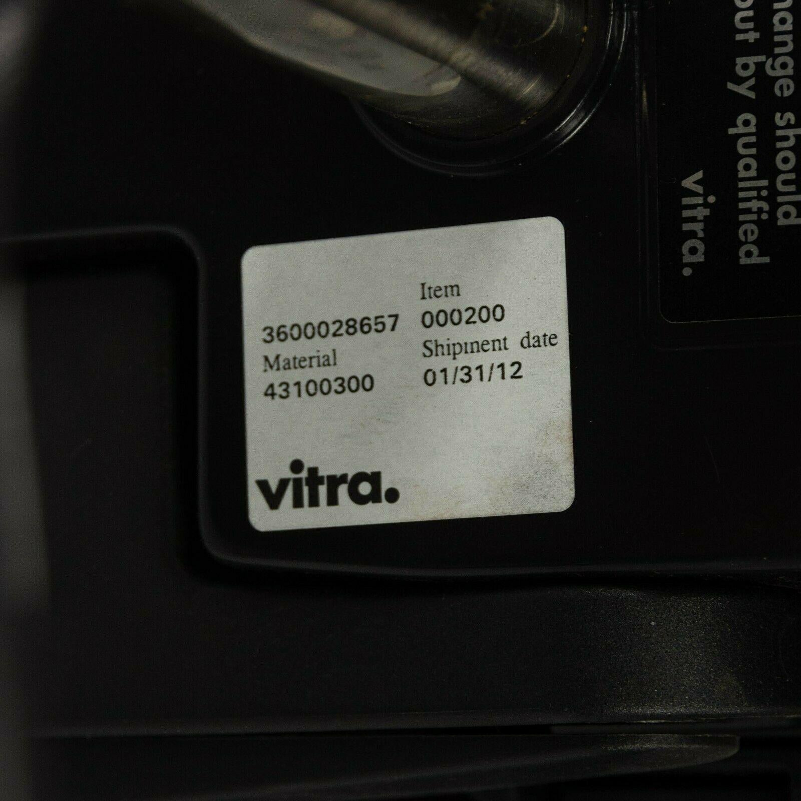 2012 Vitra ID Trim Schreibtischstuhl Poliertes Aluminium & Leder von Antonio Citterio im Angebot 3
