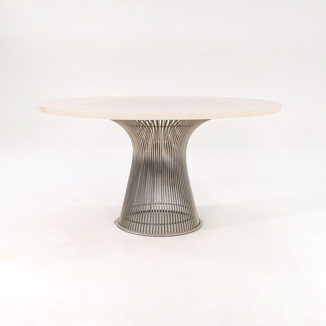 Modern 2012 Warren Platner for Knoll Dining Table w/ Custom 54 inch Top Model 3716T