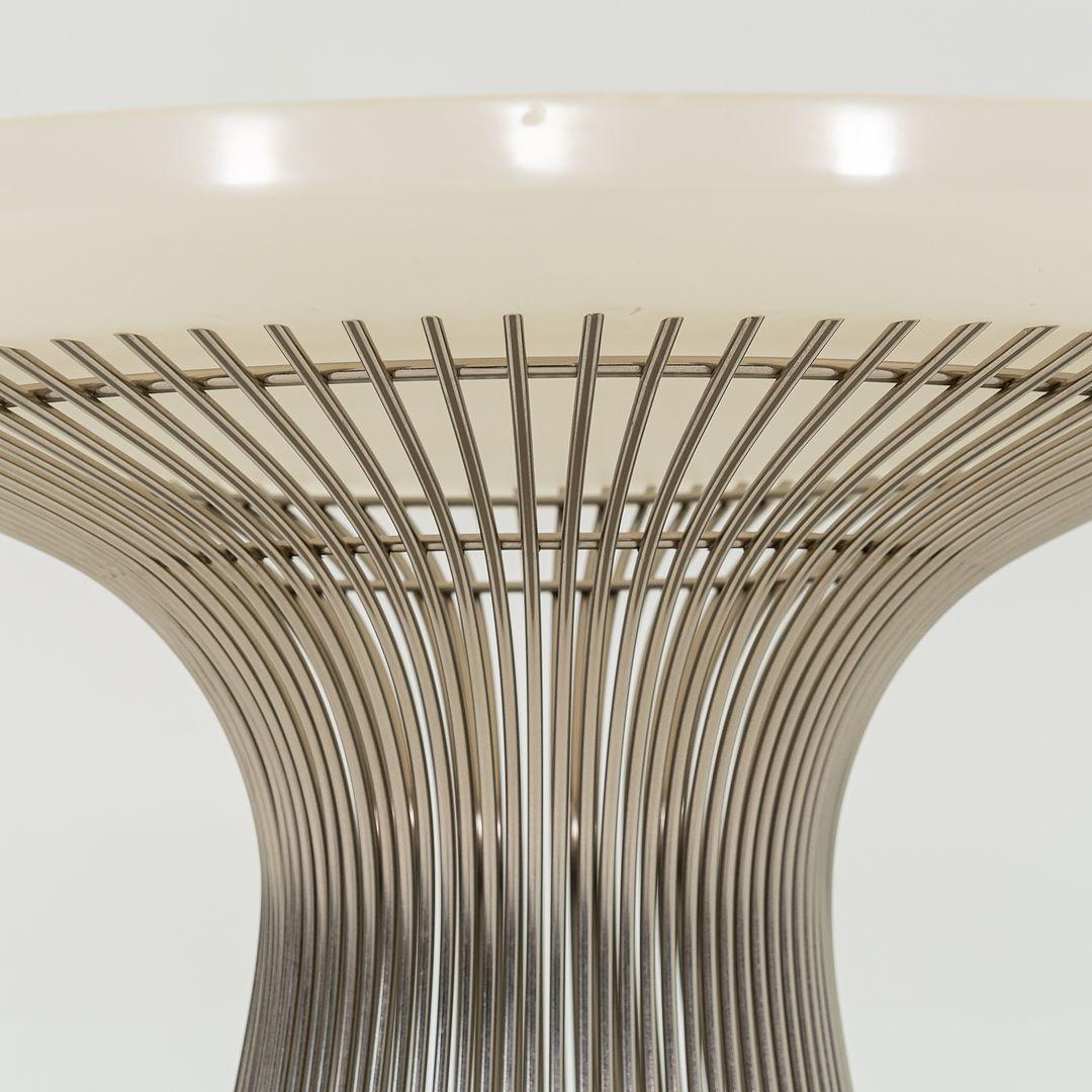 Steel 2012 Warren Platner for Knoll Dining Table w/ Custom 54 inch Top Model 3716T