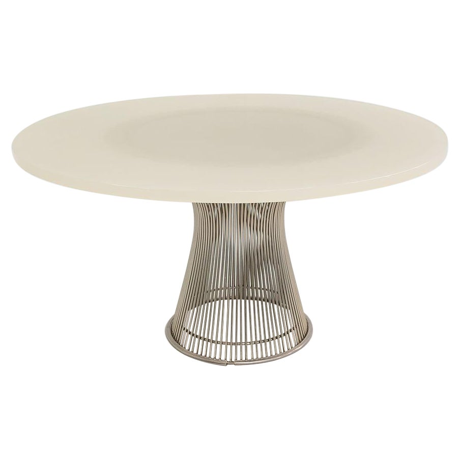 2012 Warren Platner for Knoll Dining Table w/ Custom 54 inch Top Model 3716T