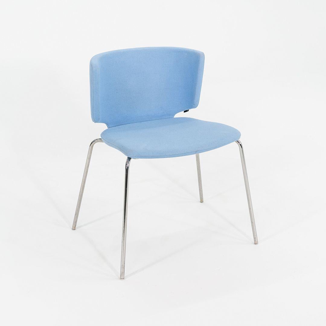 Moderno 2012 Sedia da pranzo Wrapp di Marc Krusin per Coalesse in tessuto blu in vendita
