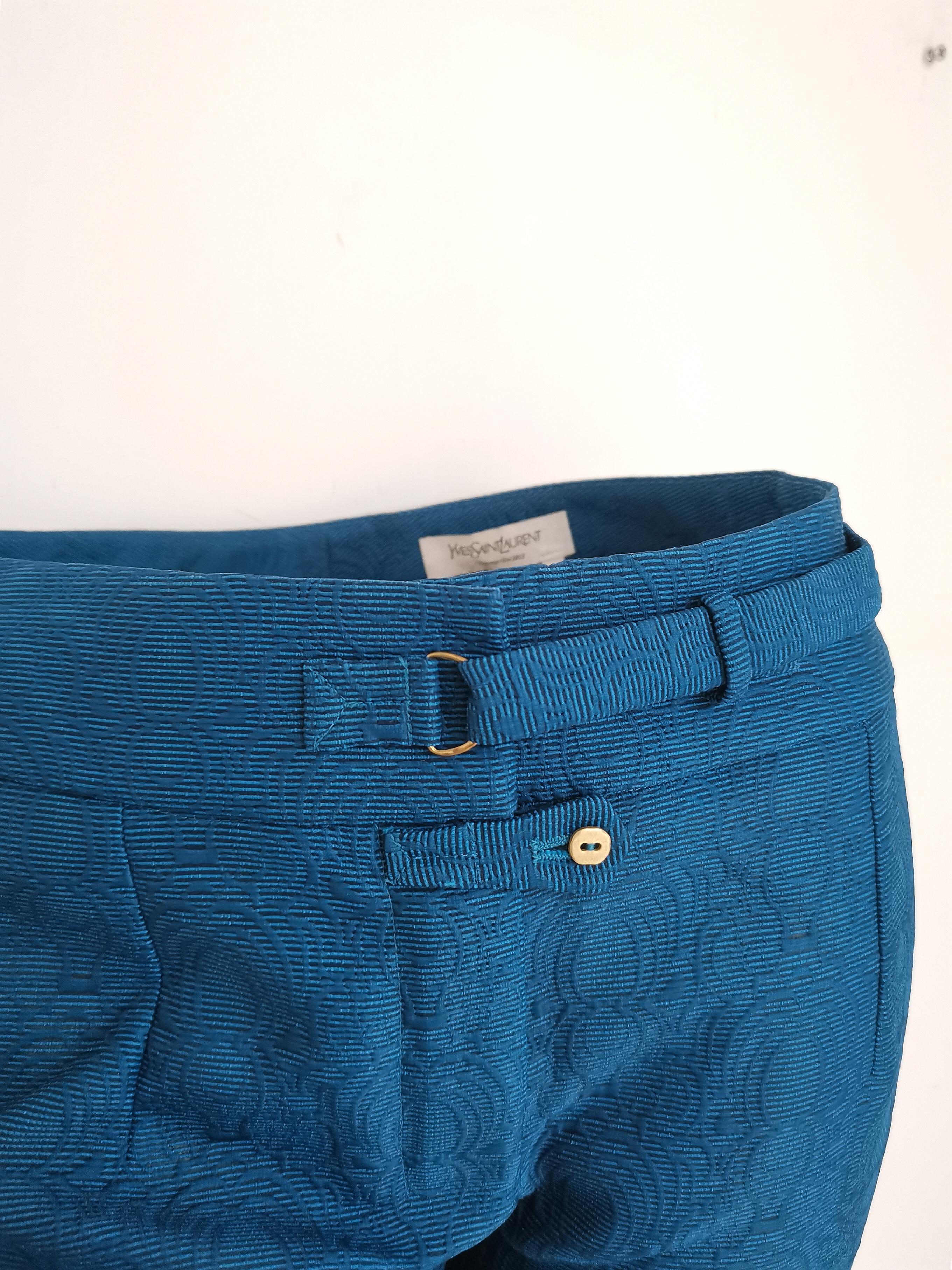 2012 Yves Saint Laurent blu pants NWOT For Sale 5