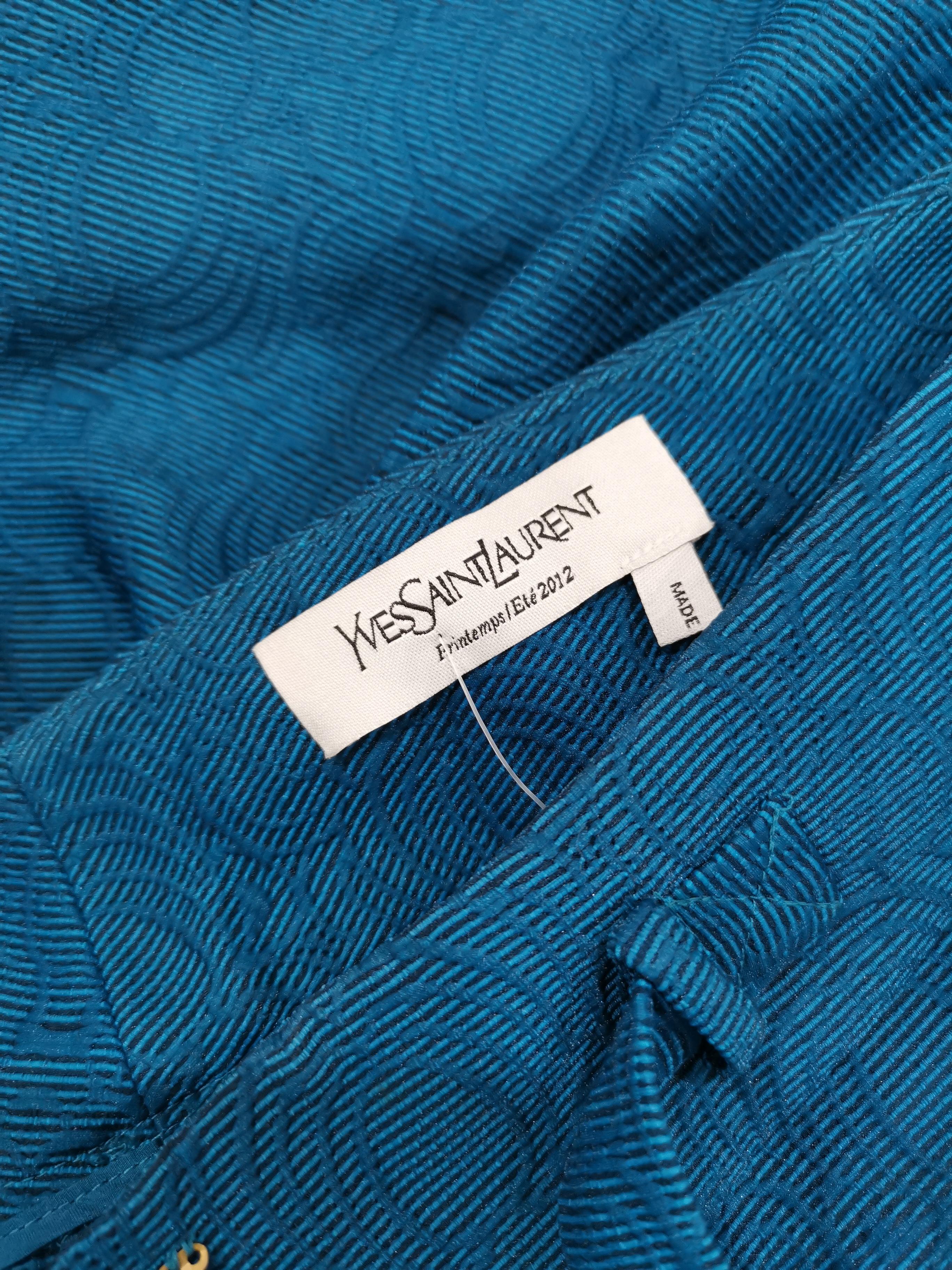 2012 Yves Saint Laurent blu pants NWOT For Sale 6