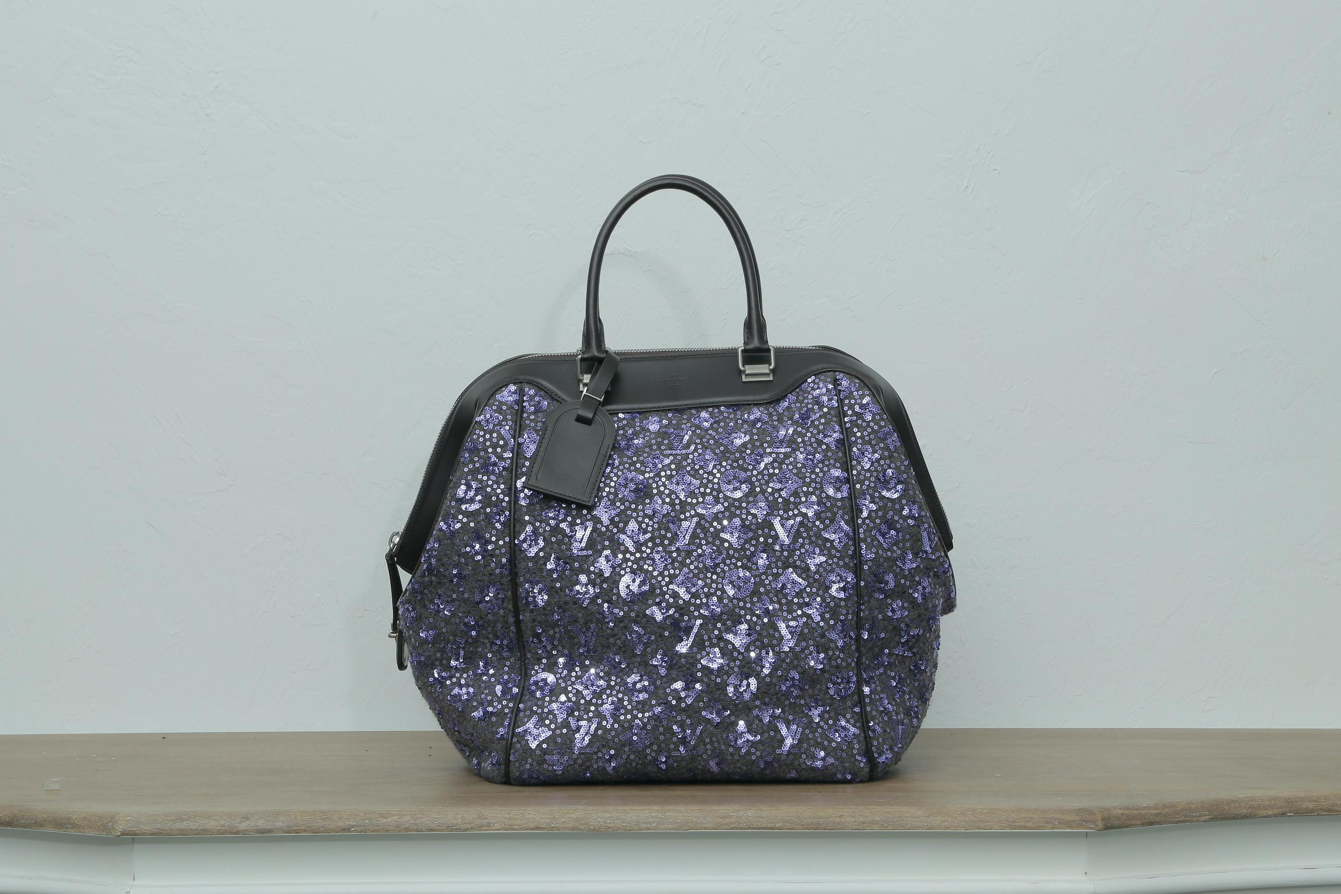Black 2012s Louis Vuitton Purple North South Bag Limited Edition Sunshine Express