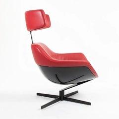 2013 Auckland 277 Lounge Chair by Jean-Marie Massaud for Cassina in Red Leather
