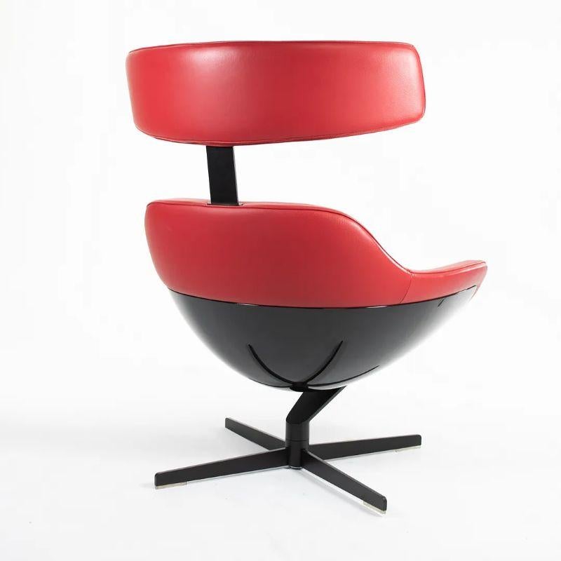 Modern 2013 Auckland 277 Lounge Chair by Jean-Marie Massaud for Cassina in Red Leather For Sale