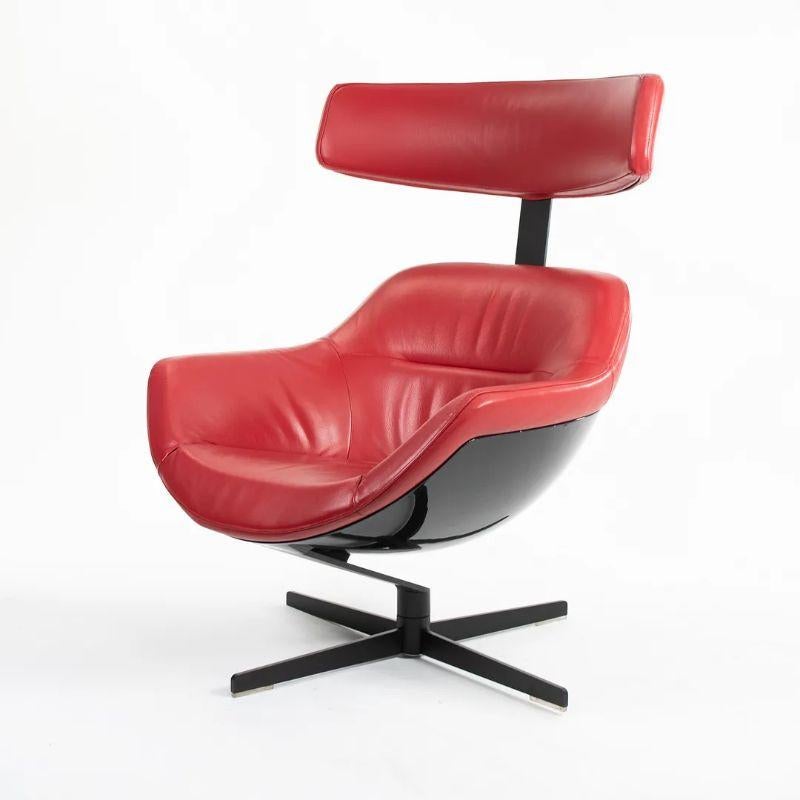 Contemporary 2013 Auckland 277 Lounge Chair by Jean-Marie Massaud for Cassina in Red Leather For Sale
