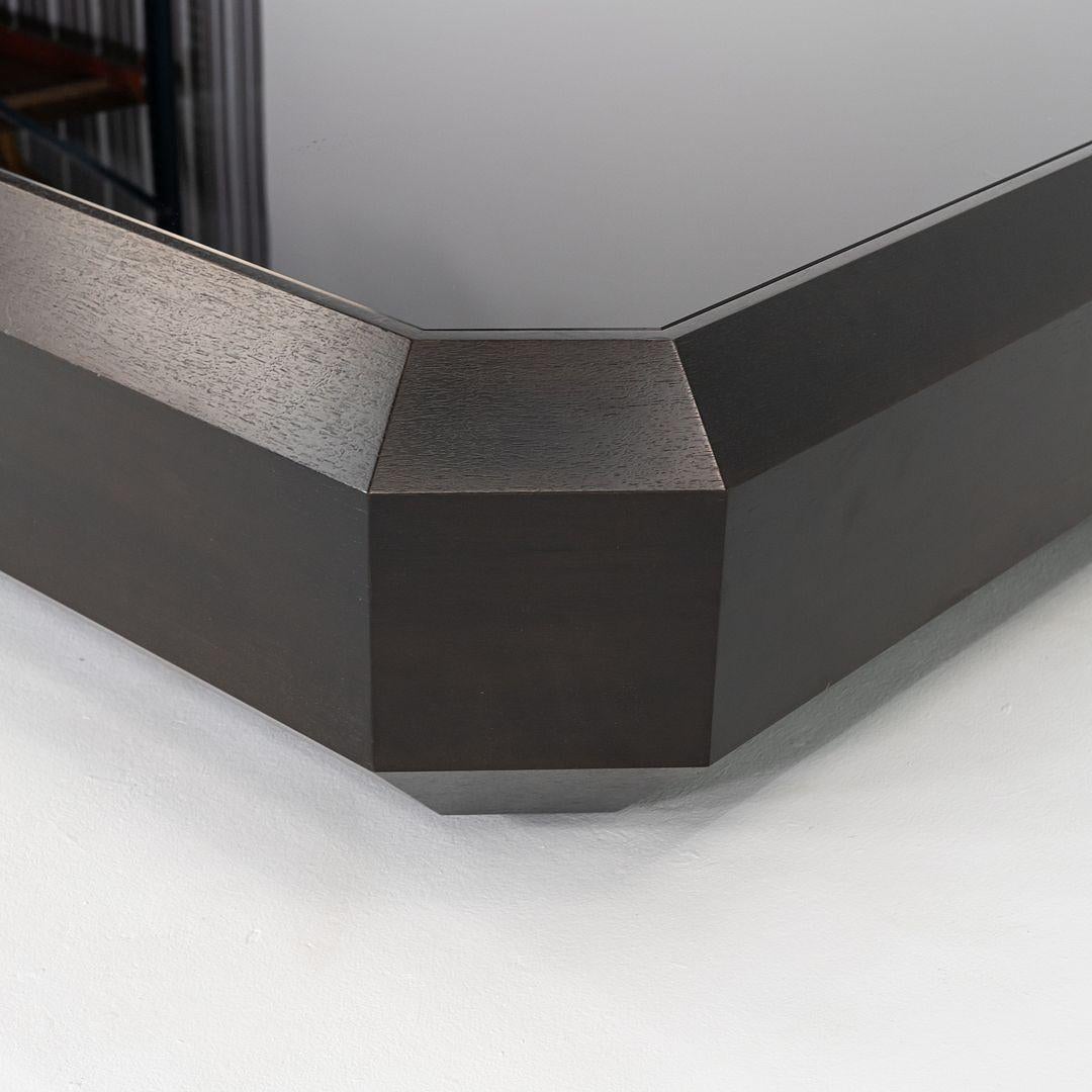 Contemporary 2013 Brad Ascalon for Holly Hunt Ten Carat Coffee Table in Walnut with Glass Top For Sale