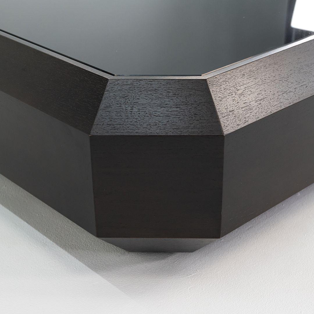 2013 Brad Ascalon for Holly Hunt Ten Carat Coffee Table in Walnut with Glass Top For Sale 2