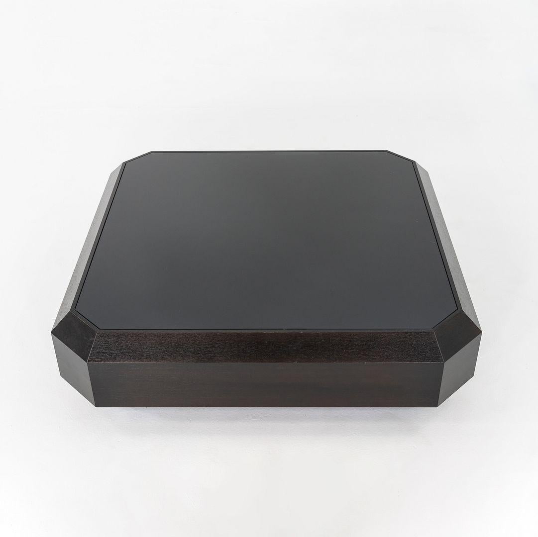 2013 Brad Ascalon for Holly Hunt Ten Carat Coffee Table in Walnut with Glass Top For Sale 3