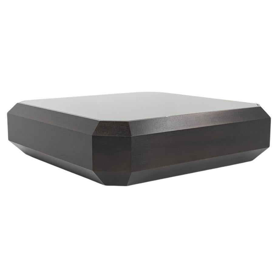 2013 Brad Ascalon for Holly Hunt Ten Carat Coffee Table in Walnut with Glass Top
