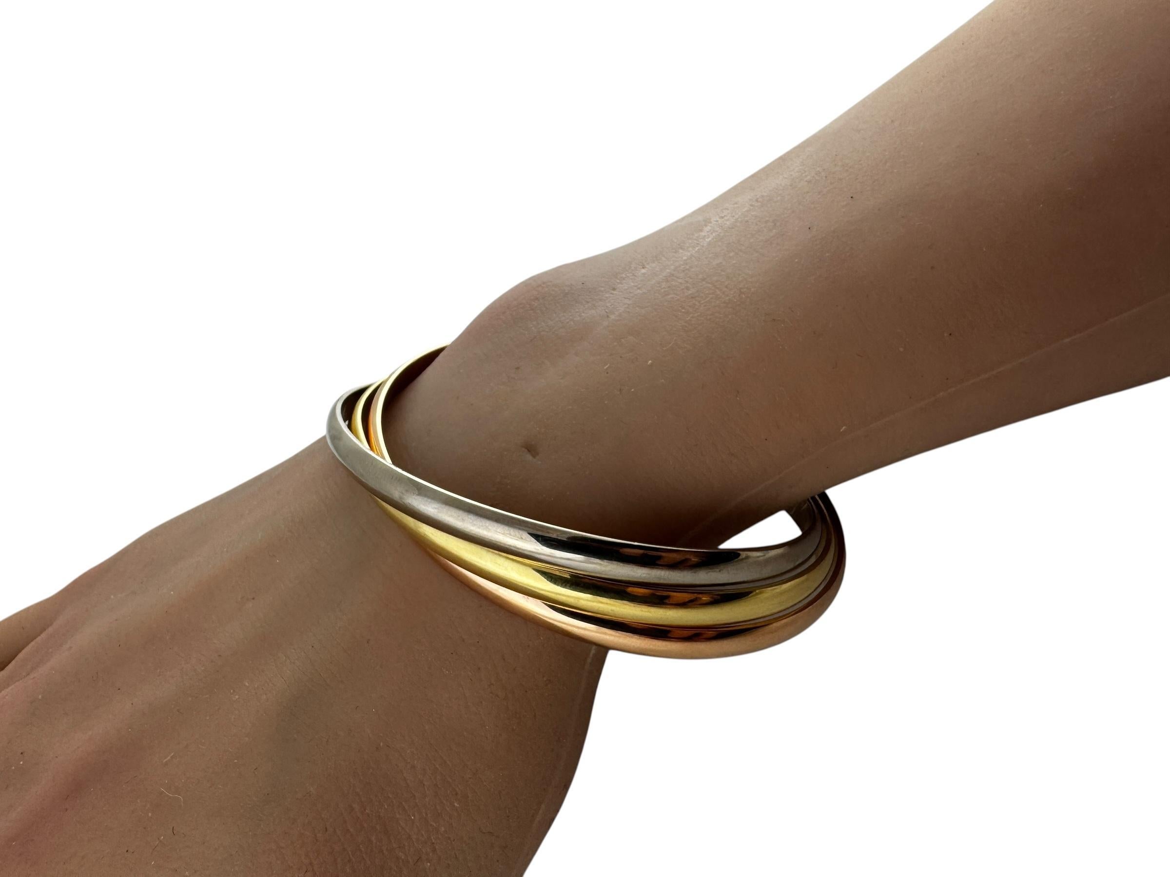 2013 Cartier Bracciale Trinity in oro 18 carati tricolore Scatola/Carta #23001 in vendita 6