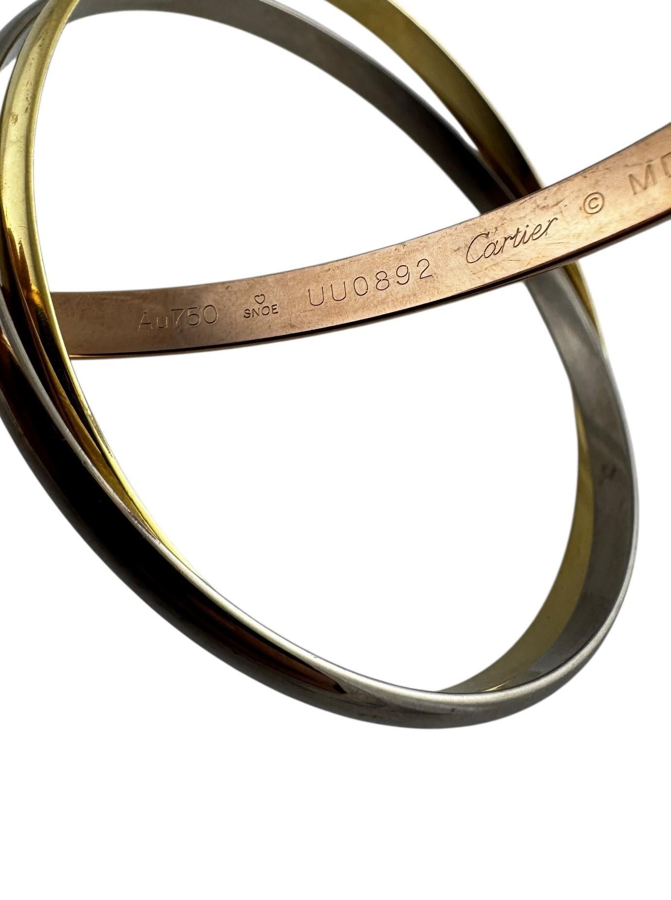 2013 Cartier Bracciale Trinity in oro 18 carati tricolore Scatola/Carta #23001 in vendita 3