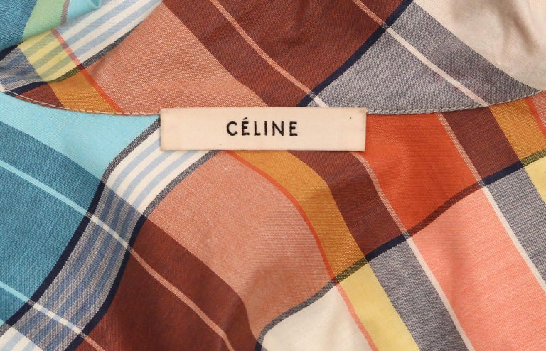 CELINE Phoebe period cotton Long sleeve shirt blouse 0EH4 6262 white 34