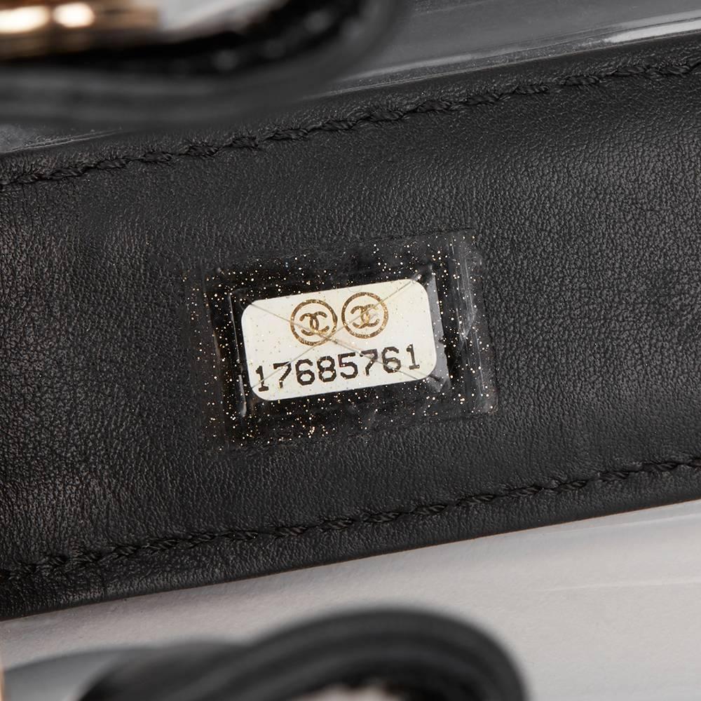 2013 Chanel Black Patent Leather & Transparent PVC Naked Boy Flap Bag 1